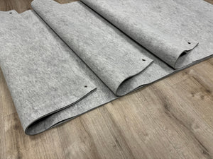Archery Backstop ca. 100x100 cm aus grauem doppellagigem 2x3mm Filz mit 4 Ösen