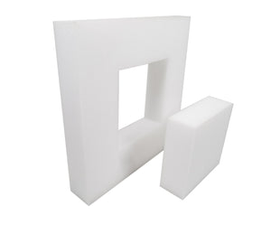 Zielscheibe.info archery soft target 60x60x30 cm mit Wechselkern 30x30x30cm