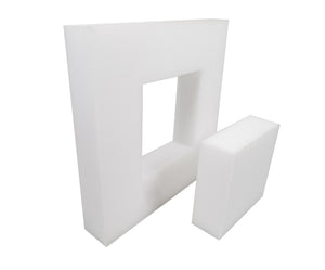 Zielscheibe.info archery soft foam target 60x60x20 cm mit Wechselkern 30x30x20cm