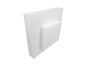 Zielscheibe.info archery soft foam target 60x60x20 cm mit Wechselkern 30x30x20cm