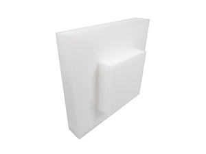 Zielscheibe.info archery soft foam target 60x60x10 cm mit Wechselkern 30x30x10cm