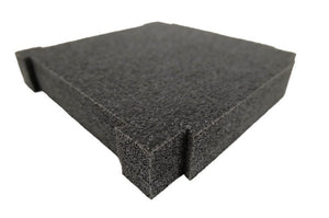 Archery Backstop ca. 60x60x10 cm mit Verzahnung aus dunklem PE-Schicht-Hartschaum