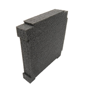 Archery Backstop ca. 60x60x10 cm mit Verzahnung aus dunklem PE-Schicht-Hartschaum