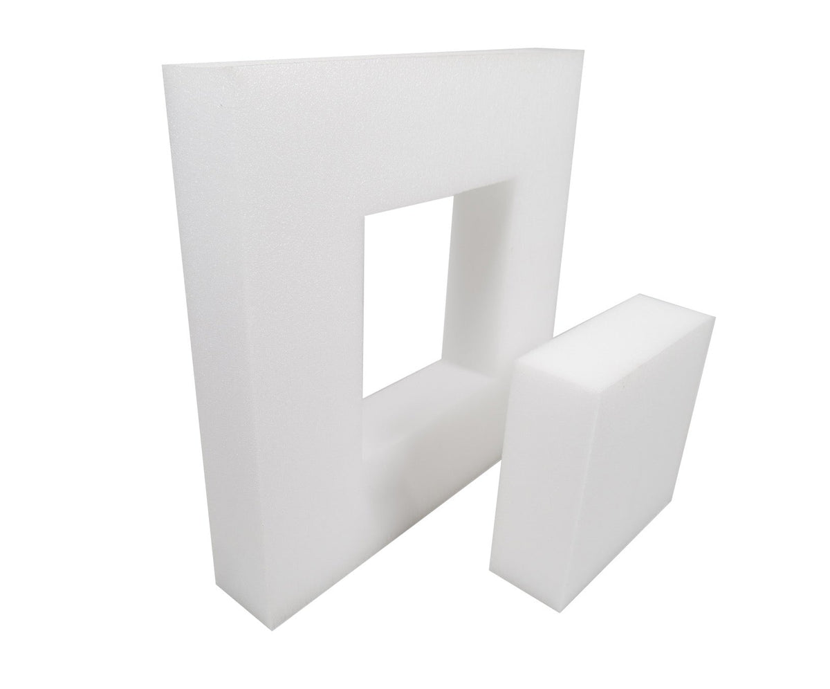 Zielscheibe.info archery soft foam target 60x60x10 cm mit Wechselkern 30x30x10cm