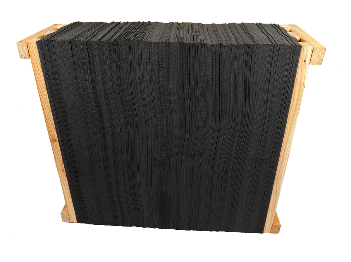 Lamellierte Zielscheibe mit Gewindestange in 100x100x30 cm