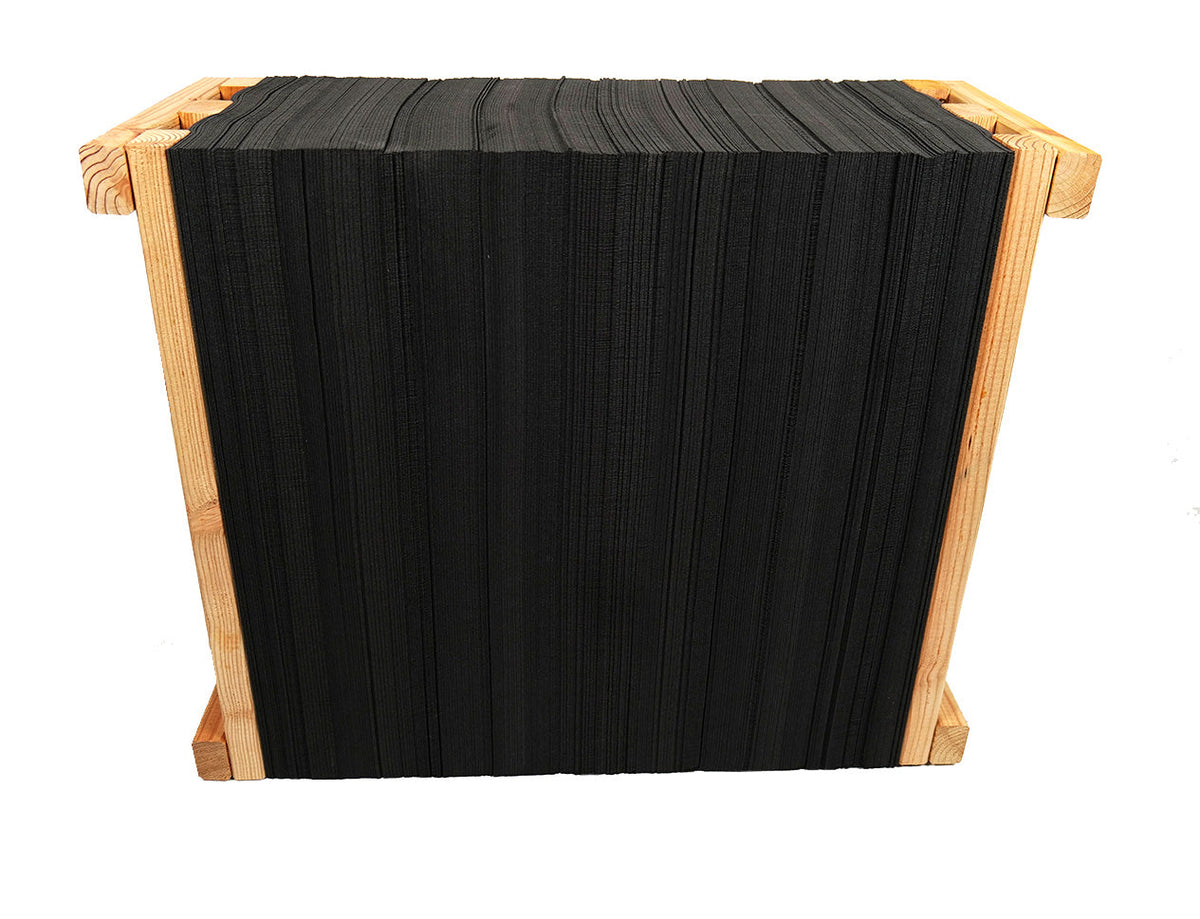 Lamellierte Zielscheibe mit Gewindestange in 65x65x40 cm