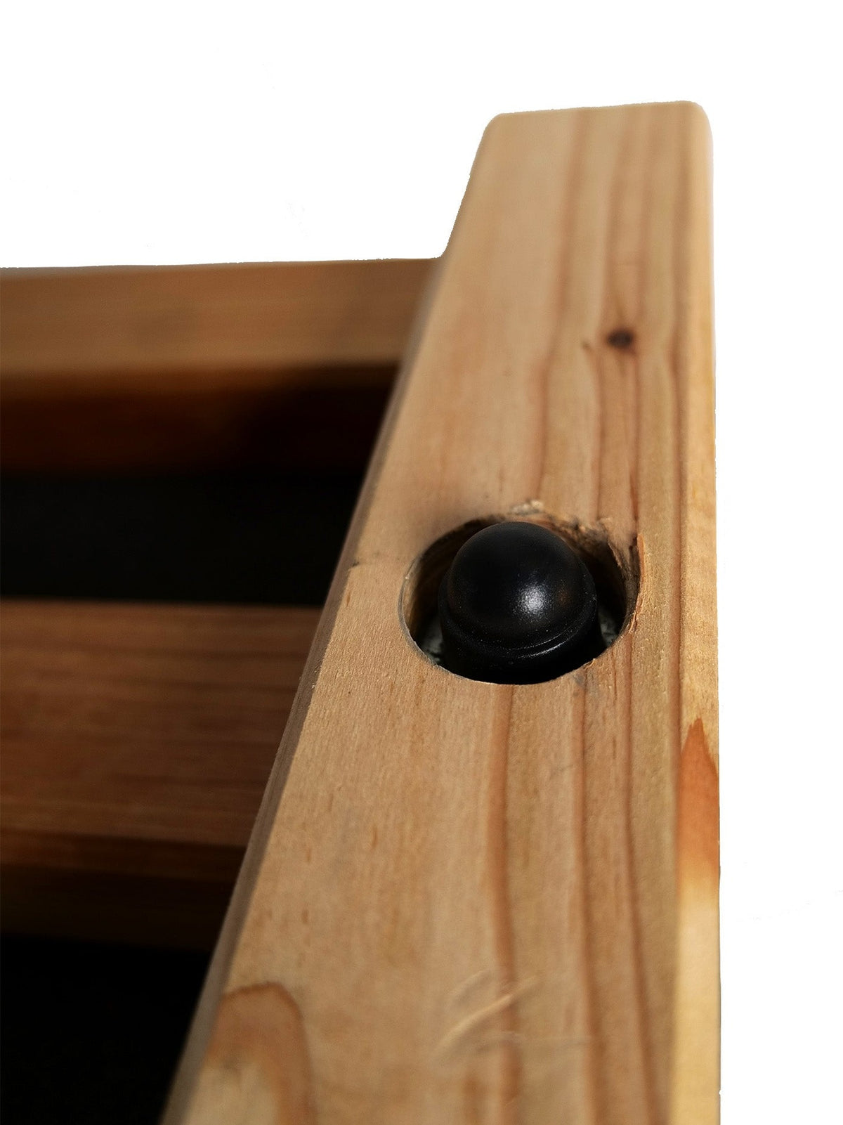 Lamellierte Zielscheibe mit Gewindestange in 65x65x40 cm