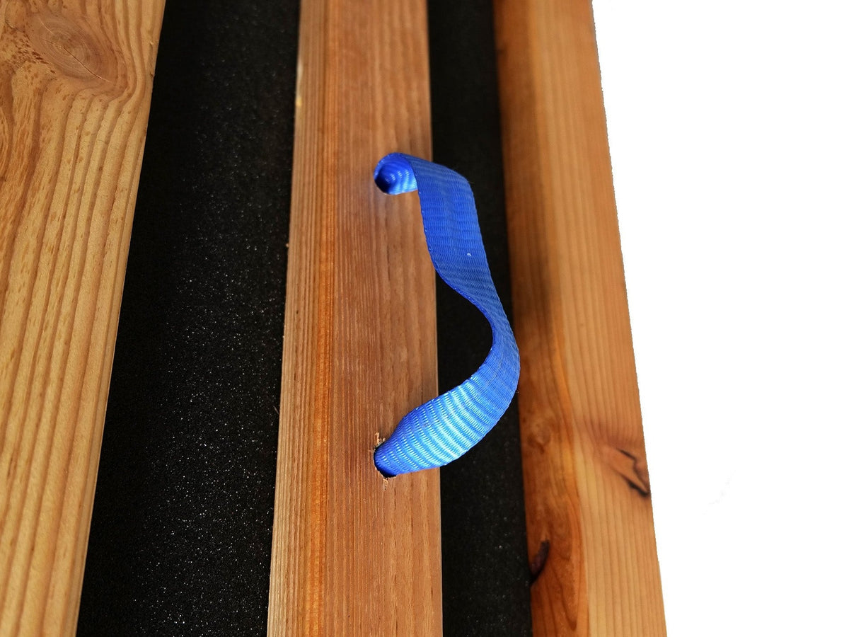 Lamellierte Zielscheibe mit Gewindestange in 65x65x40 cm